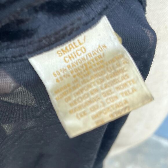 Vintage Velvet Burnout Blouse Size Small 90s Whimsygoth - Picture 9 of 9